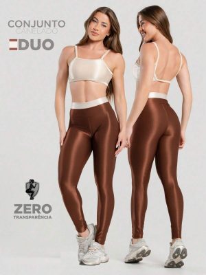 Conjunto Canelado Duo Calça + Top